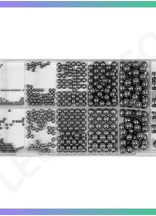 Стальные шарики yato ø 3/32”- 13/32” 470 шт для подшипников и механизмов шарика для подшипников