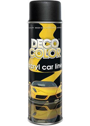 Акриловая аэрозольная краска decocolor черный мат 500мл