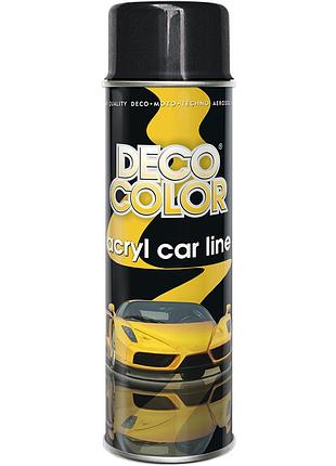 Акриловая аэрозольная краска decocolor черный блеск 500мл