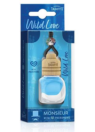 Ароматизатор для авто с ферромонами пробка "wild love" monsieur (мисье) 7мл tasotti