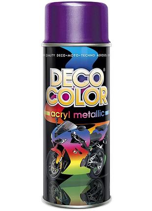 Металлик краска аэрозольная decocolor фиолетовый 400мл