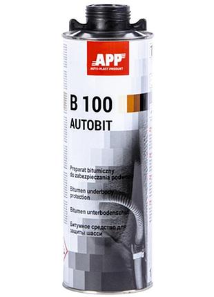 Засіб для захисту шасі під пістолет (баранек) autobit b100 1л app чорний, 050601