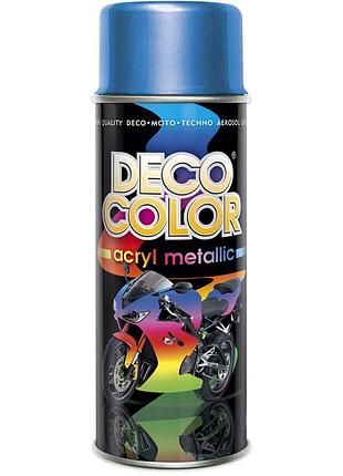 Металік фарба аерозольна decocolor синій 400мл