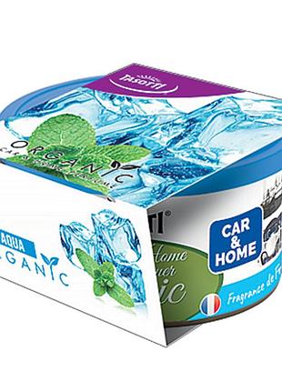 Ароматизатор для авто консерва "organic" ice aqua (крижана вода) 42г tasotti