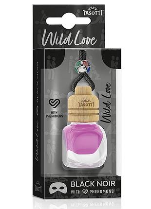 Ароматизатор для авто з феромонами пробка "wild love" black noir (чорний нуар) 7мл tasotti