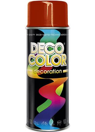 Краска аэрозольная алкидная decocolor красный (ral3020) 400мл