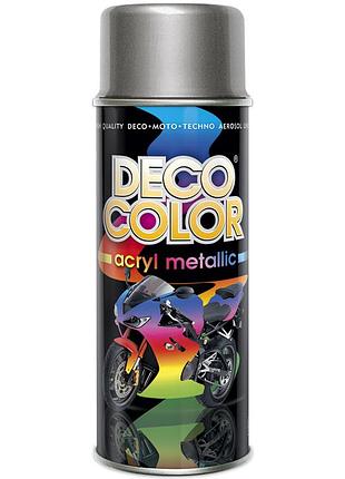 Металік фарба аерозольна decocolor сріблястий 400мл