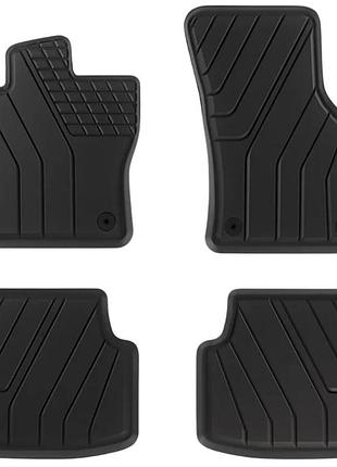 Килимки в салон volkswagen t-roc з 2017, 4шт, amal plast, гумові, чорні