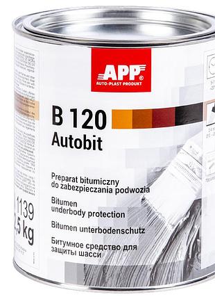 Засіб для захисту шасі під кисть autobit b120 2,5кг app чорний, 050802