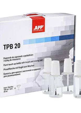 Контейнер для фарб "tpb20" з пензликом і кулькою 20мл (уп. 10 шт) app, 250237