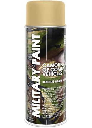 Камуфляжная краска матовая аэрозольная "military" decocolor песчаный хаки (ral1001) 400мл