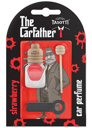 Ароматизатор для авто на обдув "carfather wood" strawberry (клубника) 7мл tasotti