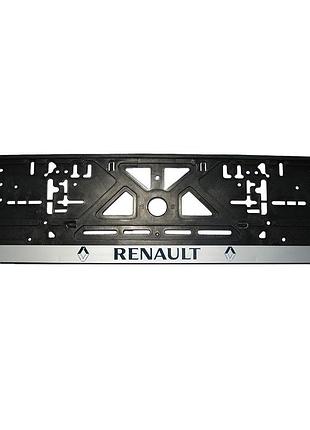 Рамка номерного знаку renault пластик чорна 1шт