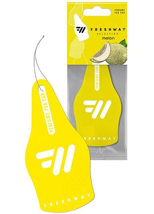 Ароматизатор для авто листочка "selection" melon (диня) freshway
