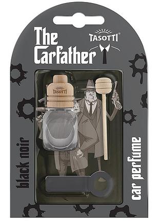 Ароматизатор для авто на обдув "carfather wood" black noir (черный нуар) 7мл tasotti