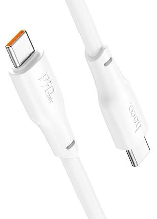 Кабель usb hoco x93 force fast charging 240w type-c to type-c 1 м white