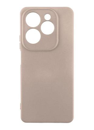 Чехол с рамкой камеры silicone cover a infinix hot 40 pro pink sand (34444_3341397)
