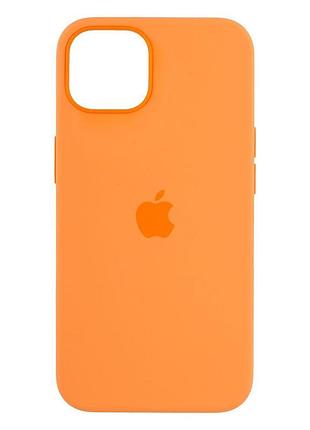 Чохол посиленого захисту magsafe silicone для apple iphone 13 marigold