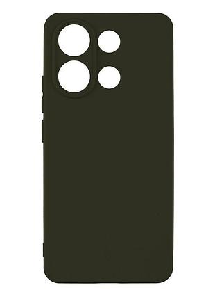 Чехол с рамкой камеры silicone cover a xiaomi redmi note 13 pro 4g dark green