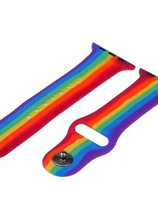Спортивный ремешок rainbow anchor для apple watch 42mm, apple watch 44mm радуга размер l