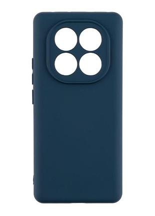 Чехол с рамкой камеры silicone cover a xiaomi redmi note 14 pro 5g dark blue (37024_3610031)