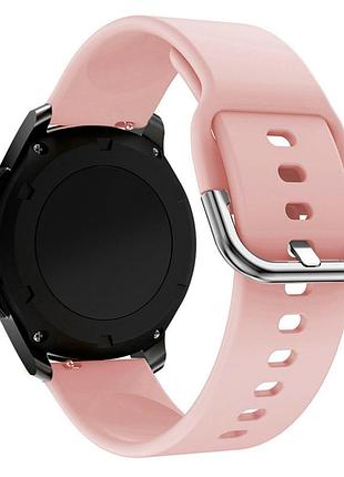 Ремешок universal 20mm silicone design для samsung/amazfit/huawei pink sand