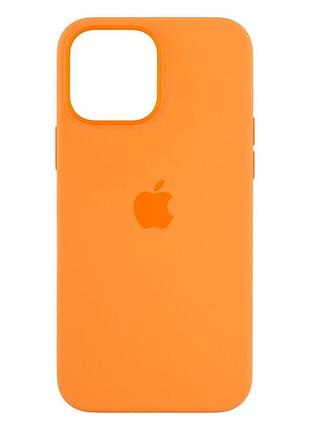 Чехол усиленной защиты magsafe silicone для apple iphone 13 pro max marigold