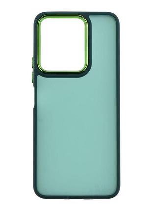 Чехол бампер space ii matte xiaomi redmi note 13 pro 5g/poco x6 5g green (34520_3341936)