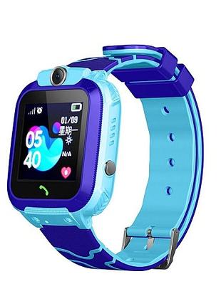 Детские умные смарт часы xo h100 ip67 2g 400mah ios/android lcd синий