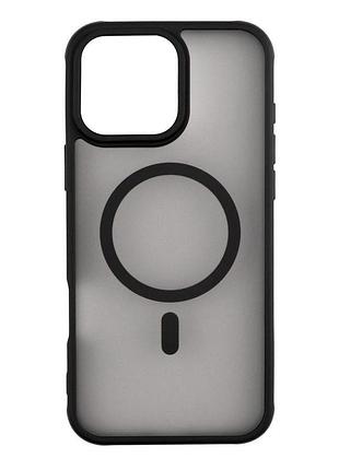 Чехол бампер anti drop tpu pc magsafe apple iphone 16 pro max black