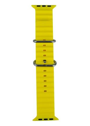 Ремешок ocean band для apple watch 49 / apple watch 45 / apple watch44 / apple watch 42 mm yellow