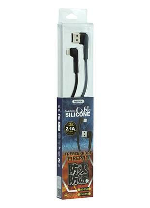 Кабель usb remax rc-014i tenky usb - lightning 2.1а 1м черный