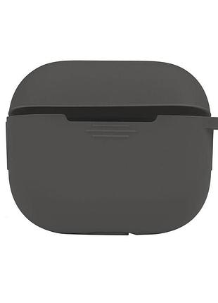 Чехол с карабином silicone case airpods 3 dark grey