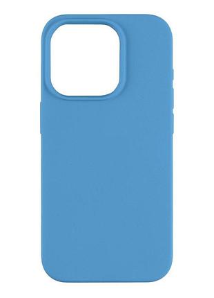 Чехол space silicone case full size aa apple iphone 15 pro max blue
