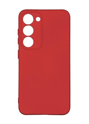 Чехол silicone cover с рамкой камеры (a) для samsung galaxy s23 red