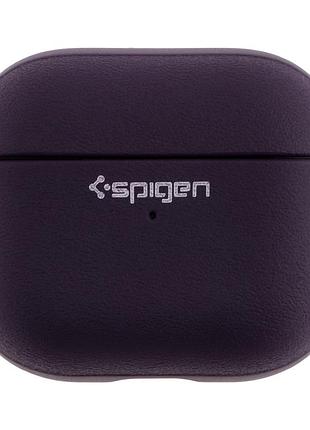 Футляр spigen leather armor с нейлоновым шнурком для airpods 3 purple