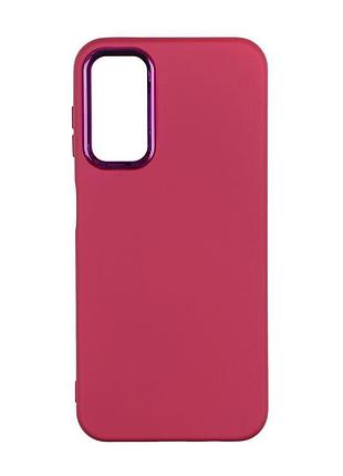 Чехол silicone cover metal frame aa samsung galaxy a14 4g/5g maroon