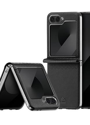 Чехол книжка dux ducis bril для samsung f731 galaxy flip 5 5g защита смартфона на все 360° black