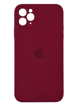 Чохол original full size square для apple iphone 11 pro max wine red