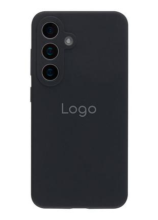 Чохол-накладка liquid silicone (aa) із захистом на камеру для samsung galaxy s25+ 5g dark grey