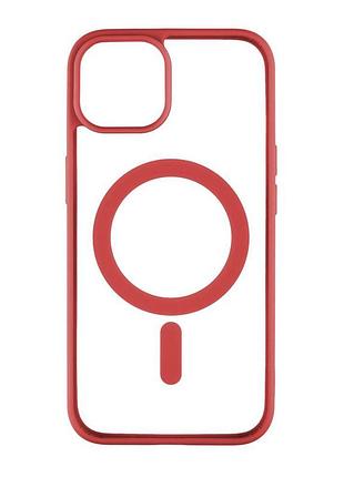 Чехол color magsafe apple iphone 14 red