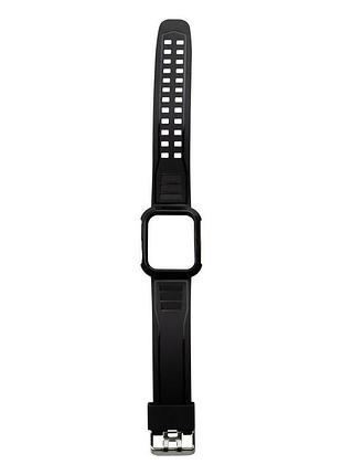 Ремінець силіконовий футляр anchor watch band apple watch 41 / watch 40 mm black
