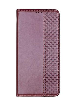 Чехол-книжка chess skin samsung galaxy m14 5g bordo
