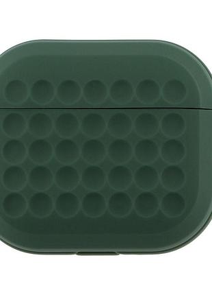 Футляр с карабином fashion silicone case airpods 3 dark green (35264_3345615)