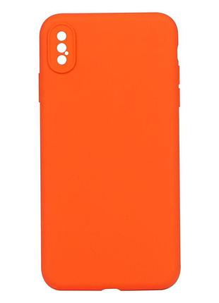 Чехол full frame protective camera apple iphone xs max orange