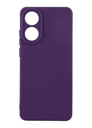 Чохол із рамкою камери silicone cover a oppo a78 4g purple