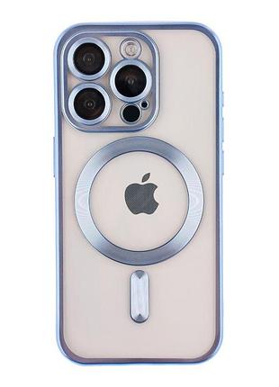 Чехол tpu metallic full camera magsafe apple iphone 16 pro blue (36190_3606937)