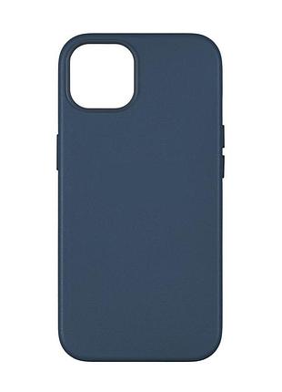 Панель-накладка чехол magsafe leather case apple iphone 14 pro max indigo blue