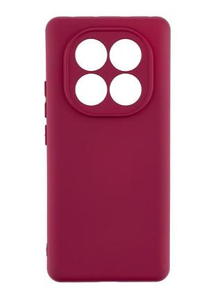 Чехол с рамкой камеры silicone cover a xiaomi redmi note 14 pro+ 5g maroon (37025_3610046)