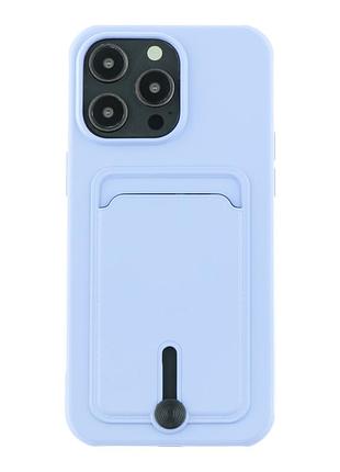 Чехол otterbox colorfull с карманом для карт pocket card для iphone 15 pro max elegant purple